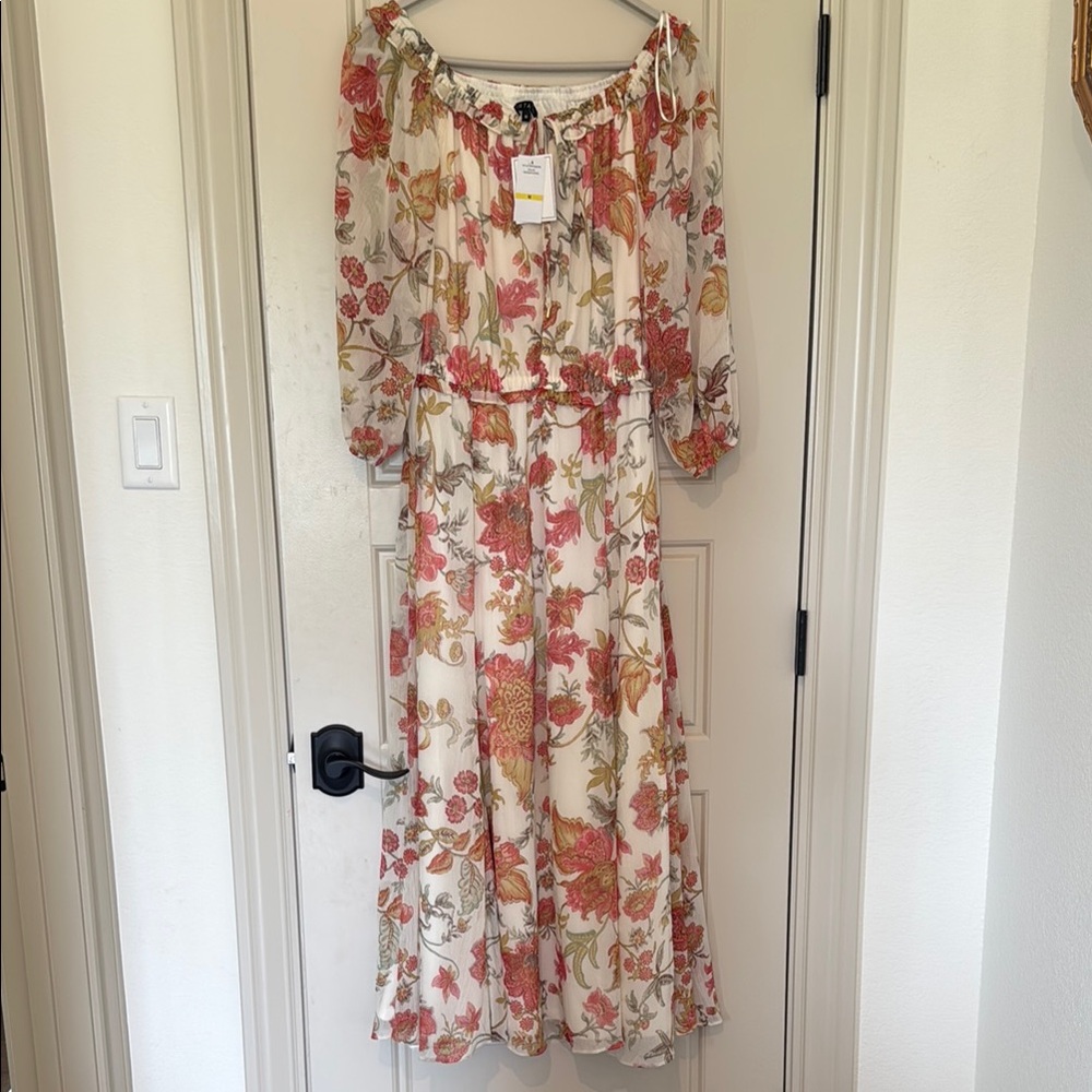 1. State Floral Off-Shoulder Dress